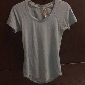 Light Blue Lululemon Workout Top - Size 2